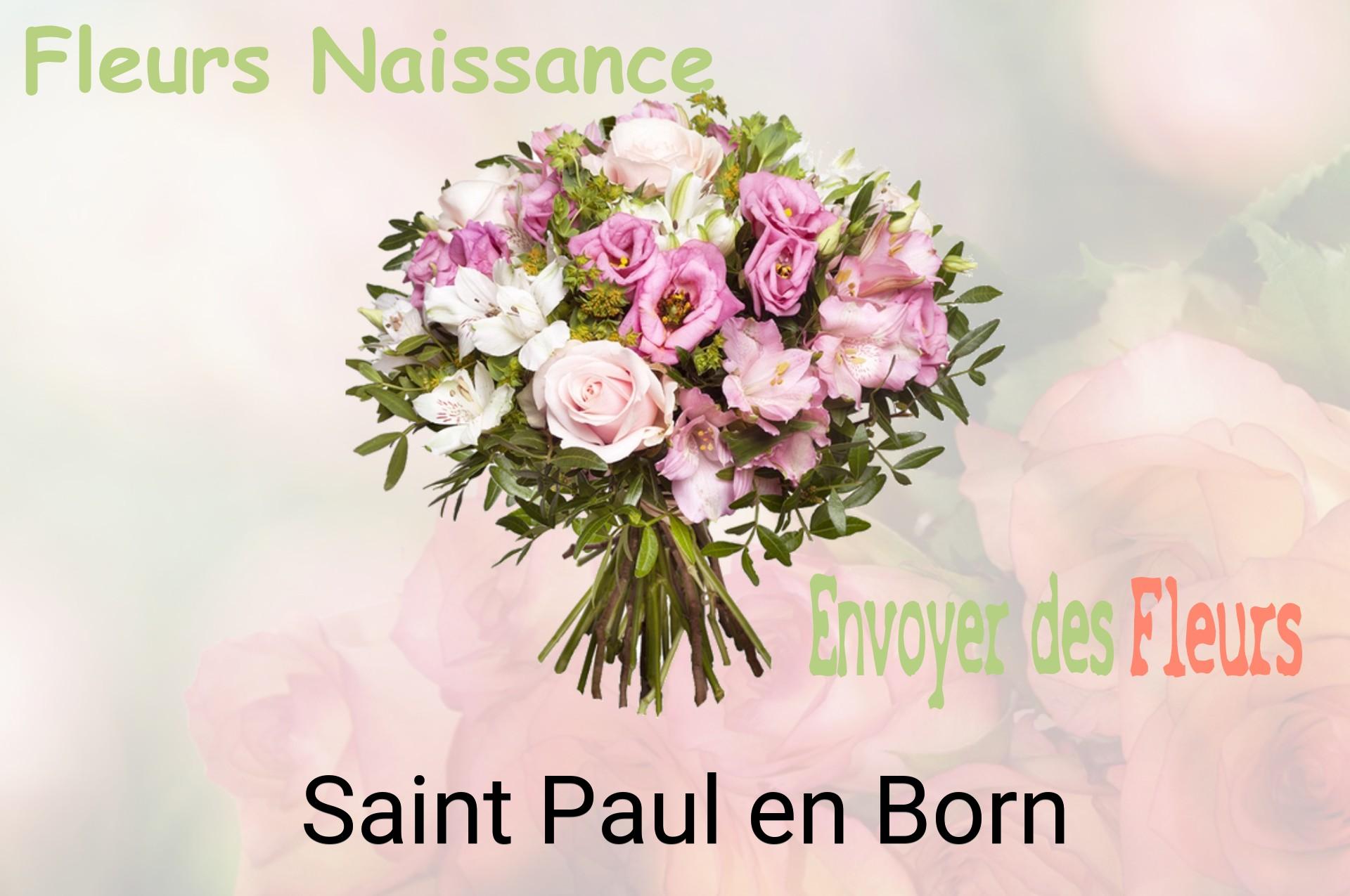 Bouquet de fleurs de naissance livré à Saint-Paul-en-Born